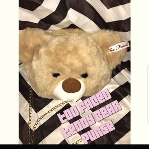 Too Faced PR Teddy Bear purse (re-poshed) RARE